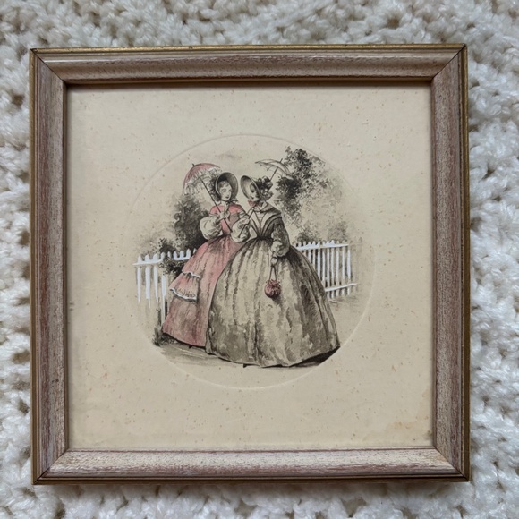 The Buzza Company Craftacres Vintage Victorian Framed Pictures Lot Bundle 2 - Picture 3 of 5